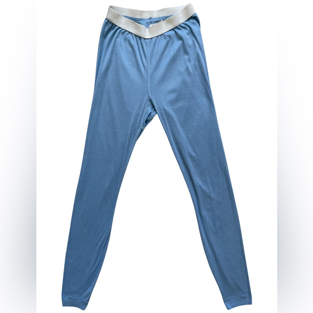 Mens Patagonia Capilene Light Blue Activewear Elastic Waist Pants Size Medium